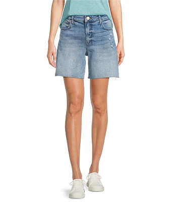 KUT from the Kloth Hailey Stretch Denim High Rise Shorts