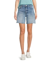 KUT from the Kloth Hailey Stretch Denim High Rise Shorts