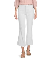 KUT from the Kloth High Rise Raw Hem Ankle Flare Jeans