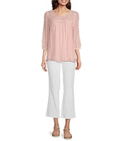 KUT from the Kloth High Rise Raw Hem Ankle Flare Jeans
