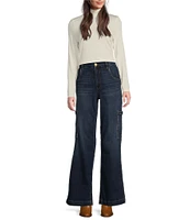 KUT from the Kloth Jodi Carpenter Wide Leg High Rise Jeans