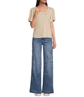 KUT from the Kloth Jodi High Rise Wide Leg Cargo Jean