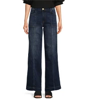 KUT from the Kloth Jodi High Rise Wide Leg Patch Pocket Jeans