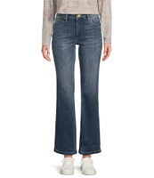 KUT from the Kloth Kelsey Flare High-Rise Fab Ab Ankle Length Jeans