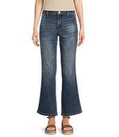 KUT from the Kloth Kelsey Stretch Denim Mid Rise Flare Leg Ankle Jeans