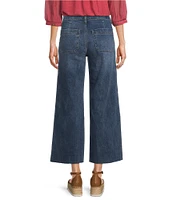 KUT from the Kloth Meg Braided Patch Pocket High Rise Wide Leg Ankle Jeans