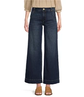 Kut From The Kloth Meg High-Rise Over-Size Wide-Stitch Jean