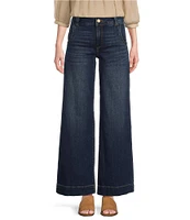 Kut From The Kloth Meg High-Rise Over-Size Wide-Stitch Jean