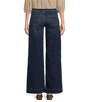 Kut From The Kloth Meg High-Rise Over-Size Wide-Stitch Jean