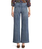 KUT from the Kloth Meg High Rise Wide Leg Inset Front Pocket Jean