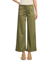 KUT from the Kloth Meg High Rise Wide Leg Inset Front Pocket Pants