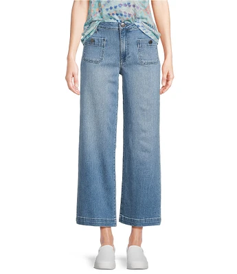 KUT from the Kloth Meg Stretch Denim High Rise Wide Leg Jeans