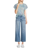 KUT from the Kloth Meg Stretch Denim High Rise Wide Leg Jeans