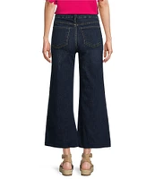 KUT from the Kloth Meg Wide Leg High-Rise Fab Ab Raw Hem Ankle Length Jeans