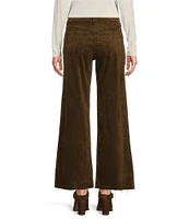 Kut from the Kloth Meg Wide Leg High Rise Raw Hemline Fab Ab Technology Ankle Jean