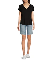 KUT from the Kloth Natalie Bermuda Mid Rise Shorts