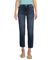 Kut From The Kloth Rachael High Rise Straight Leg Raw Hem Mom Jean
