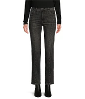 KUT from the Kloth Reese Straight Leg High Rise Princess Seam Fab Ab Technology Ankle Length Jean