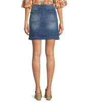 KUT from the Kloth Rosetta Denim Skirt