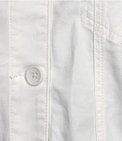 Kut from the Kloth Rumi Stretch Twill Point Collar Long Sleeve Cropped Jacket