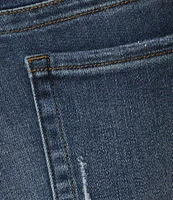 KUT from the Kloth Stevie High Rise Straight Leg Exposed Button Fly Denim Jeans
