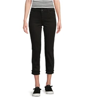 KUT from the Kloth Stretch Denim High Rise Cropped Straight Leg Jeans
