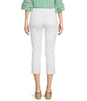 KUT from the Kloth Stretch Denim High Rise Cropped Straight Leg Jeans