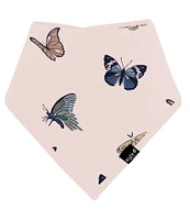 Kyte BABY Baby Girls Bamboo Butterfly Print Bandana Bib