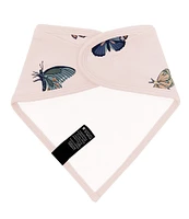 Kyte BABY Baby Girls Bamboo Butterfly Print Bandana Bib