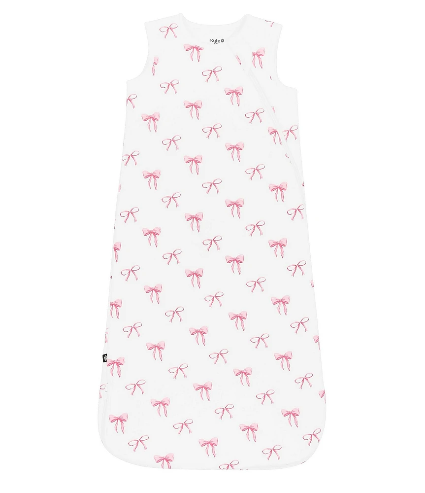 Kyte BABY Baby Girls Bamboo Bow Print Sleep Bag 1.0
