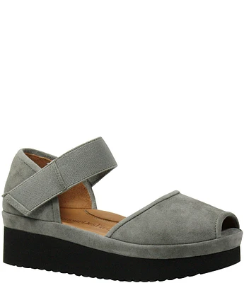 L'Amour Des Pieds Amadour Suede Platform Sandals