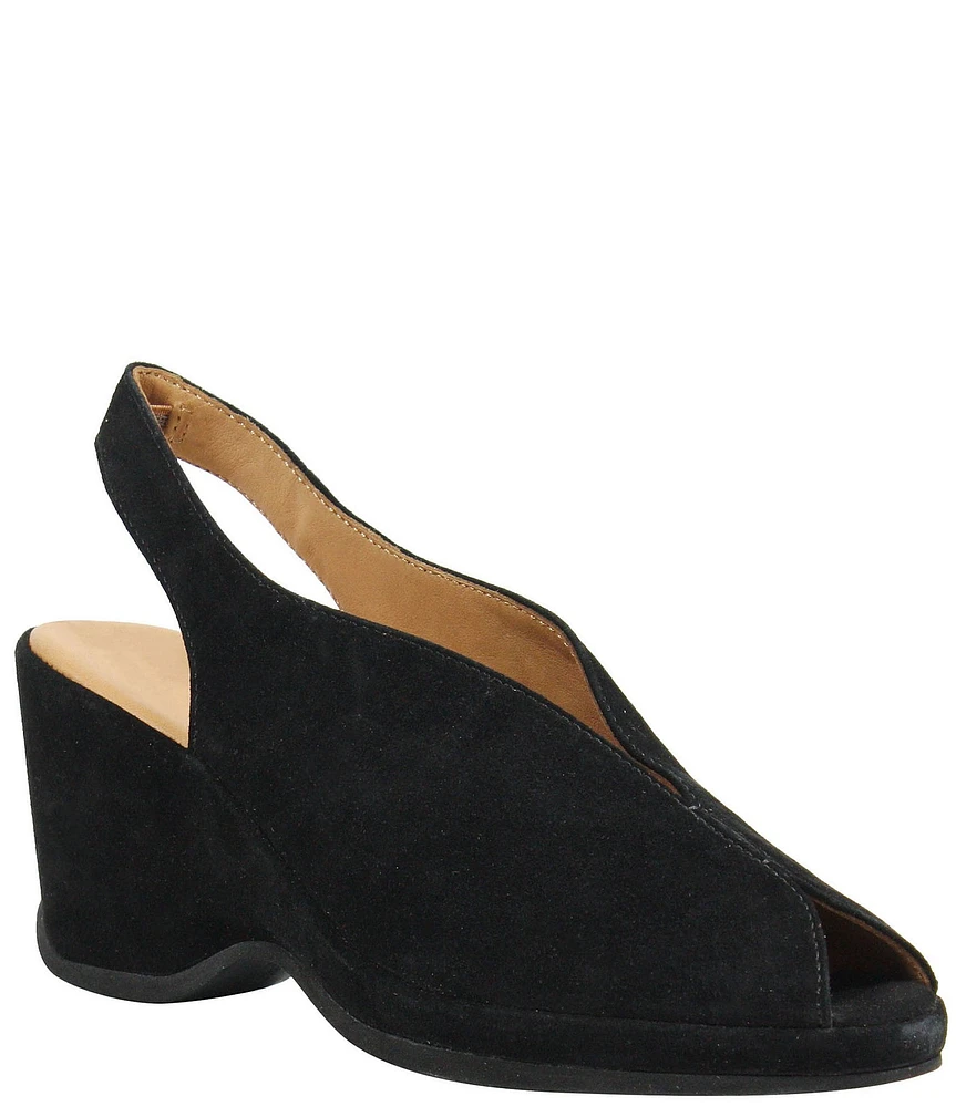 L'Amour Des Pieds Odetta Suede Slingback Pumps