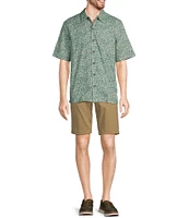 L.L. Bean Tropics Short Sleeve Printed Woven Shirt