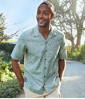 L.L. Bean Tropics Short Sleeve Printed Woven Shirt