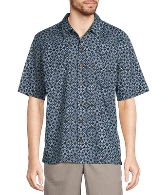 L.L. Bean Tropics Short Sleeve Woven Shirt