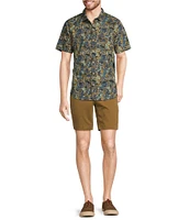 L.L.Bean All-Adventure Abstract Camo Printed Short Sleeve Shirt