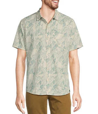 L.L.Bean All-Adventure Printed Short Sleeve Shirt