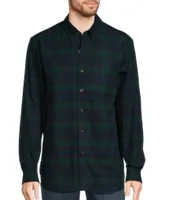 L.L.Bean Black Watch Scotch Plaid Flannel Long Sleeve Woven Shirt