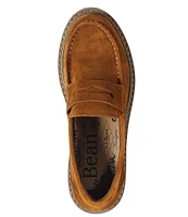 L.L.Bean Camden Hill Penny Suede Lugged Penny Loafers