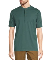 L.L.Bean Carefree Unshrinkable Traditional Fit Short Sleeve Henley T-Shirt