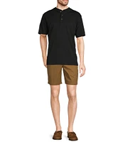 L.L.Bean Carefree Unshrinkable Traditional Fit Short Sleeve Henley T-Shirt
