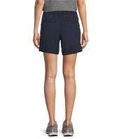 L.L.Bean Chambray Mid Rise Drawstring Dock Short