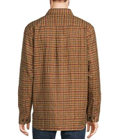 L.L.Bean Chamois Mini Plaid Long Sleeve Woven Shirt