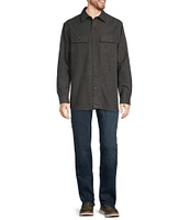 L.L.Bean Chamois Solid Long Sleeve Woven Shirt