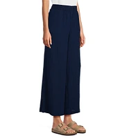 L.L.Bean Cloud Gauze Elastic Band Wide Leg Pants