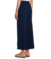 L.L.Bean Cloud Gauze Elastic Band Wide Leg Pants