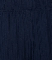 L.L.Bean Cloud Gauze Elastic Band Wide Leg Pants
