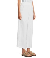 L.L.Bean Cloud Gauze Elastic Band Wide Leg Pants