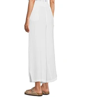 L.L.Bean Cloud Gauze Elastic Band Wide Leg Pants