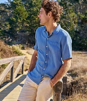L.L.Bean Cloud Gauze Short Sleeve Woven Camp Shirt